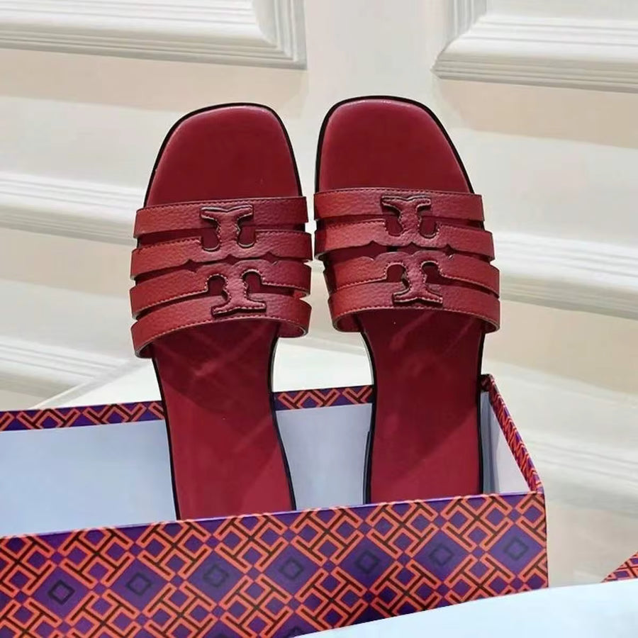 Women Summer Flat Slides Sandals Stylish Casual Beach Shoes EU US  Drop Shipping Ready
